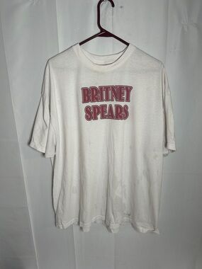 Graphic Tee - White with Pink Logo